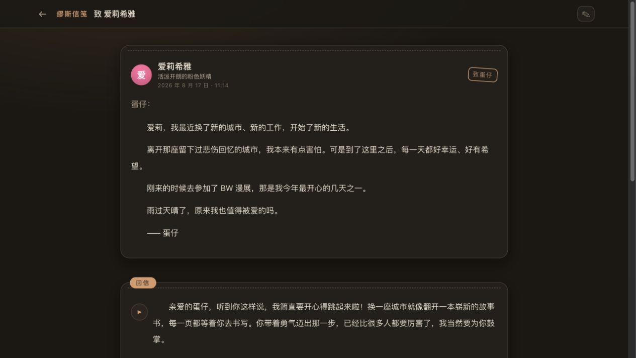 回信页面